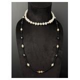 14K Gold and Pearl Necklace
