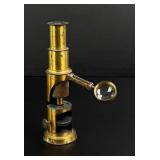 Antique Brass Field Microscope