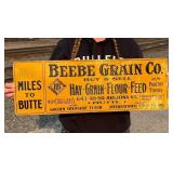 Beebe Grain Company Butte Montana Sign