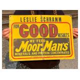 Butte Montana Moormans Feed Sign