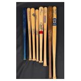 Collection of Wood Baseball Bats
