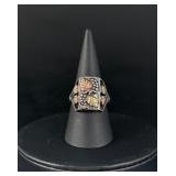 Sterling Silver Black Hills Gold Ring