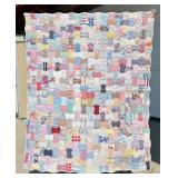 1940s Patchwork Apple Core Quilt