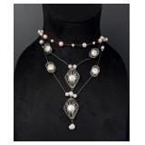 Yam Yuval Sterling Silver Pearl Necklace