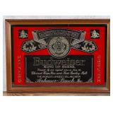 Budweiser King of Beer Mirror Sign