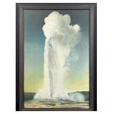 Frank Jay Haynes Old Faithful Geyser Print