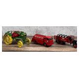 Collection of Die Cast Truck Tractor Toys