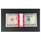 $500 Face Sequential $5 Bills Booklet Money Pad