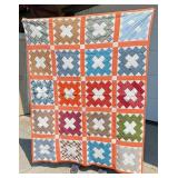 1940s Churn Dash Quilt