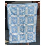 Embroidered Puppy Dog Baby Quilt