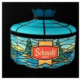 Schmidt Beer Hanging Lighted Bar Lamp Sign