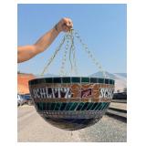 1977 Schlitz Beer Half Dome Globe Chandelier Sign