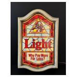 Blatz Light Beer Lighted Bar Sign