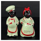 Chef and Mammy Black Americana Salt Pepper Shakers