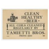 Butte Montana Tamietti Bros Beer Ink Blotter