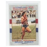Bruce Jenner Signed Olympic Hall of Fame Card