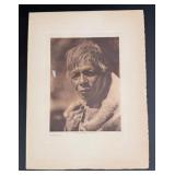 Edward Curtis Photogravure A Wailaki Man