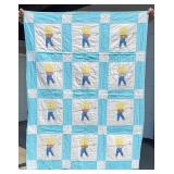 Applique Overall Sam Baby Quilt