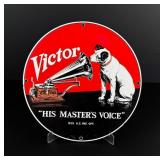 His Masters Voice Porcelain Victrola Sign