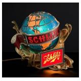 Schlitz Beer Lighted Motion Globe Light Sign