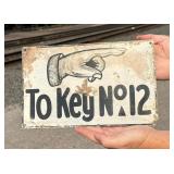 Butte Montana To Key No 12 Mine Mining Sign