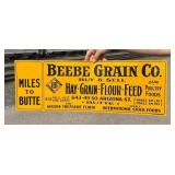 Beebe Grain Company Butte Montana Sign