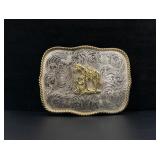 Montana Silversmiths Cowboy Horse Belt Buckle