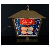 Schmidt Beer Lighted Bar Clock Sign
