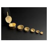 Brass Apothecary Nesting Opium Scale Weights