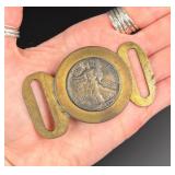1943 Walking Liberty Silver Half Dollar Buckle