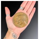 Medallic Art Co Bronze JFK Kennedy Table Medal