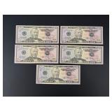 $250 Face Value $50 US Star Note Bills