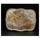 Montana Silversmiths NRA Cowboy Belt Buckle