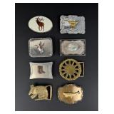 Collection of Vintage Cowboy Belt Buckles