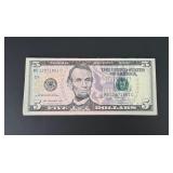 $100 Face Sequential $5 Bills Booklet Money Pad