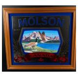 Molson Canadian Geese Beer Mirror Sign
