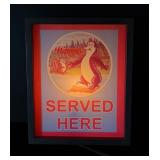 Hamms Beer Bear and Beaver Lighted Sign