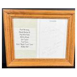 NFL Football Hall of Famers Autograph Board