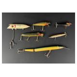 Collection of Antique Wood Fishing Lures
