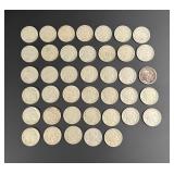 Collection of 40 Buffalo Nickels