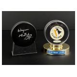 Signed Pittsburgh Penguins Hockey Pucks
