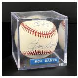 Ron Santo Autographed Baseball