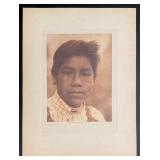 Edward Curtis Photogravure A Maidu Boy