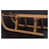 Davos Wooden Winter Sledge Snow Sled Sleigh