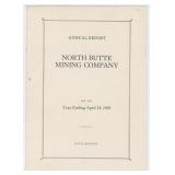 1929 North Butte Montana Mining Co Annual Report