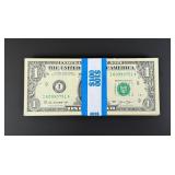 $100 Face Sequential $1 Bills Booklet Money Pad