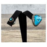Navajo Turquoise Sterling Tie Tacks