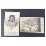 Hawaiian Beauty and Flower Girls Postcards