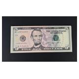 $80 Face Sequential $5 Bills Booklet Money Pad