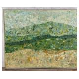 Impressionistic Landscape Oil on Board Painting